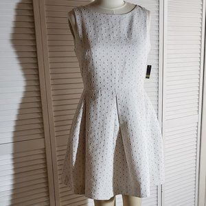 Just...Taylor White Eyelet Fit and Flare Dress